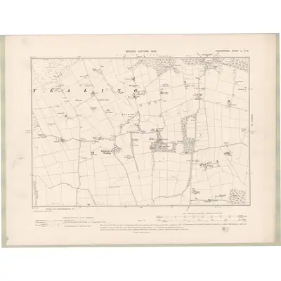 1900 Map of Forfarshire Sheet L.NW, 1903 Print