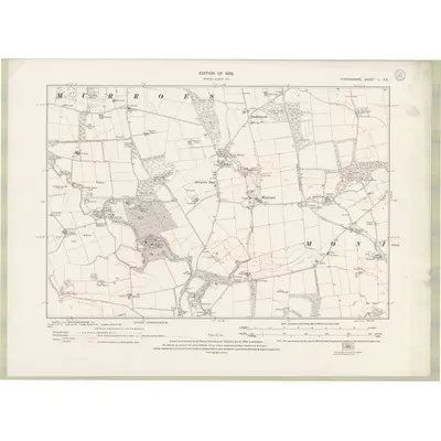 1921 Map of Forfarshire Sheet L.SE, 1923 Print