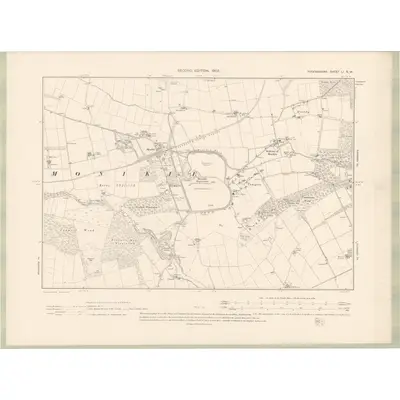 1900 Map of Forfarshire Sheet LI.NW, 1903 Print