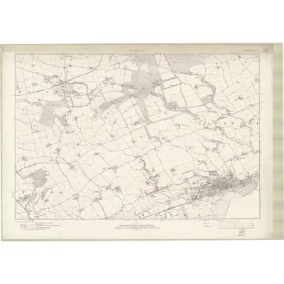 1920 Map of Forfarshire Sheet LI, 1923 Print