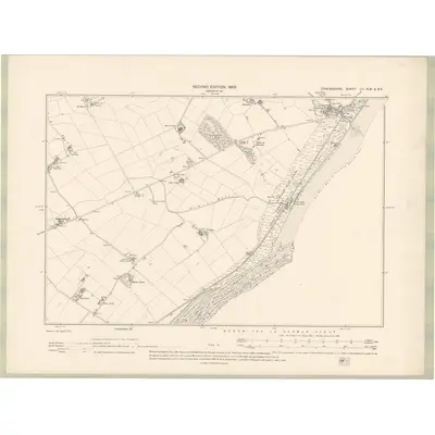 1900 Map of Forfarshire Sheet LII.NW & NE, 1903 Print