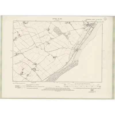 1921 Map of Forfarshire Sheet LII.NW & NE, 1926 Print