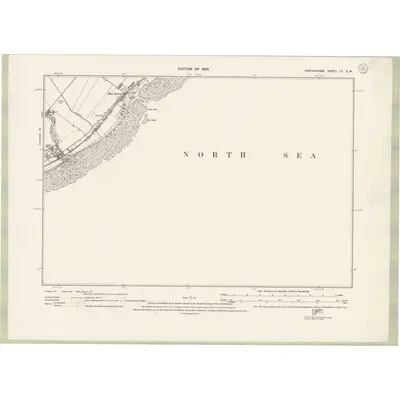 1921 Map of Forfarshire Sheet LII.SW, 1926 Print