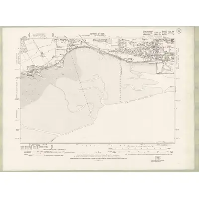 1921 Map of Forfarshire Sheet LIII.SE, 1926 Print