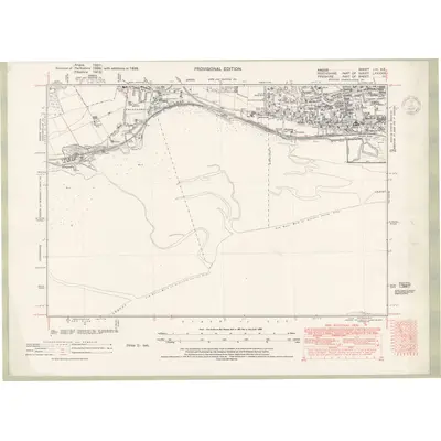 1938 Map of Forfarshire Sheet LIII.SE, 1947 Print