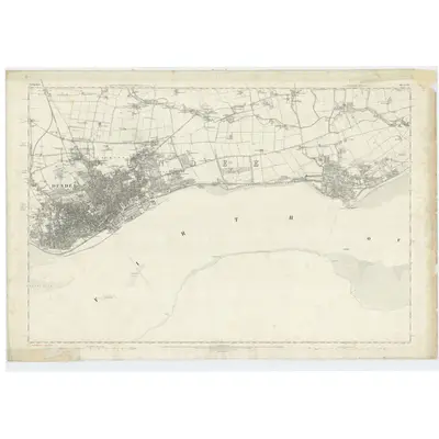 1860 Map of Forfarshire, Sheet LIV, 1865 Print