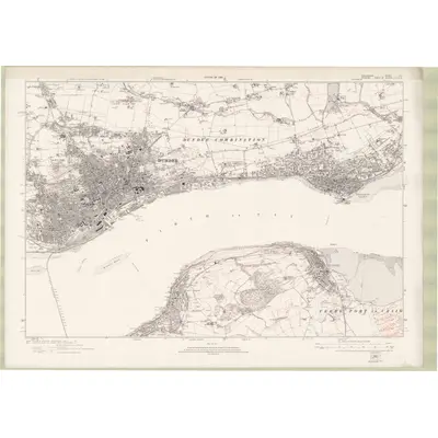 1920 Map of Forfarshire Sheet LIV, 1923 Print