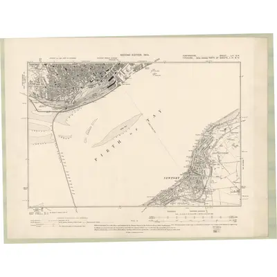 1901 Map of Forfarshire Sheet LIV.SW, 1903 Print