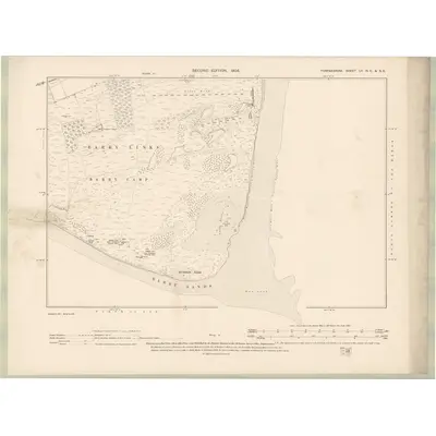 1901 Map of Forfarshire Sheet LV.NE & SE, 1904 Print