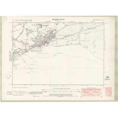 1938 Map of Forfarshire Sheet LV.NW, 1947 Print