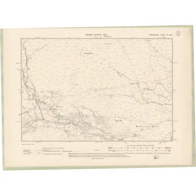 1900 Map of Forfarshire Sheet VII.SW, 1902 Print