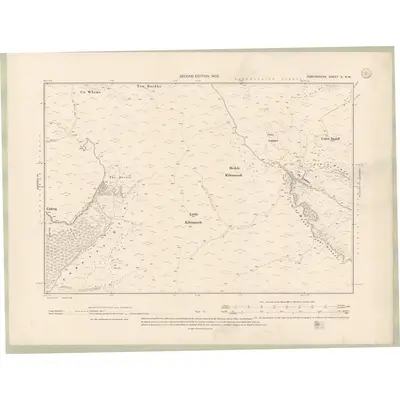 1900 Map of Forfarshire Sheet X.NW, 1902 Print