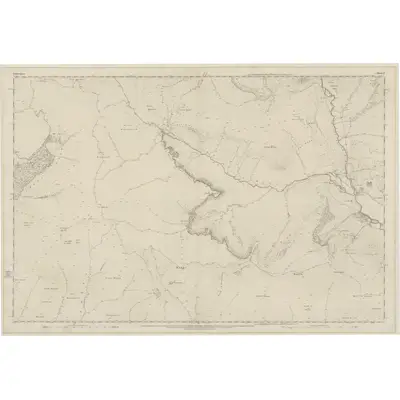 1862 Map of Forfarshire, Sheet X, 1865 Print