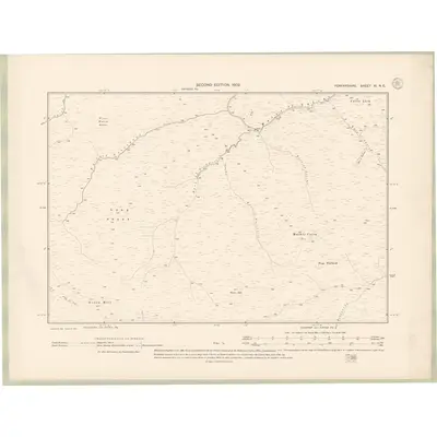1900 Map of Forfarshire Sheet XI.NE, 1902 Print