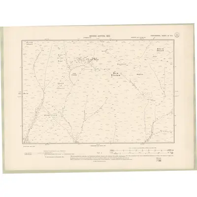 1900 Map of Forfarshire Sheet XI.SE, 1902 Print