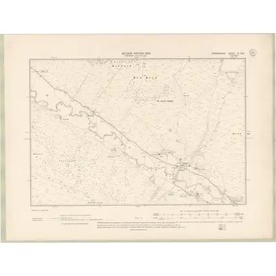 1900 Map of Forfarshire Sheet XI.SW, 1902 Print