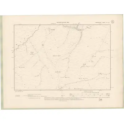 1900 Map of Forfarshire Sheet XII.NE, 1902 Print