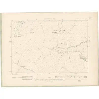 1900 Map of Forfarshire Sheet XII.NW, 1902 Print