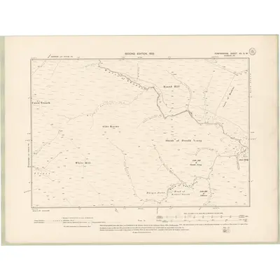 1900 Map of Forfarshire Sheet XII.SW, 1902 Print