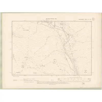 1900 Map of Forfarshire Sheet XIII.NE, 1902 Print