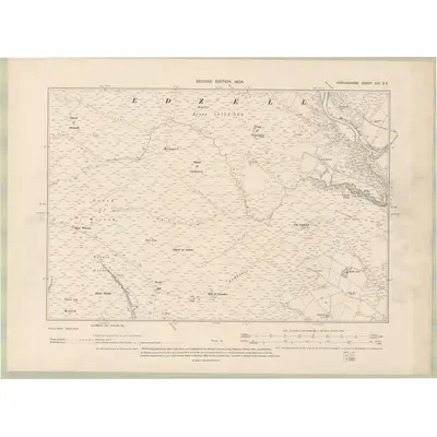 1900 Map of Forfarshire Sheet XIII.SE, 1902 Print