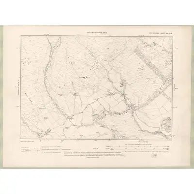 1900 Map of Forfarshire Sheet XIX.NE, 1903 Print