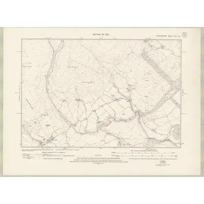 1922 Map of Forfarshire Sheet XIX.NE, 1927 Print