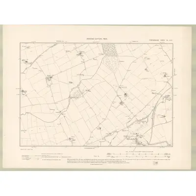 1901 Map of Forfarshire Sheet XL.NE, 1903 Print