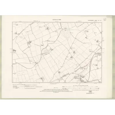 1922 Map of Forfarshire Sheet XL.NE, 1926 Print