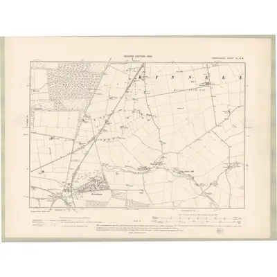 1901 Map of Forfarshire Sheet XL.NW, 1903 Print