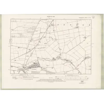 1922 Map of Forfarshire Sheet XL.NW, 1926 Print