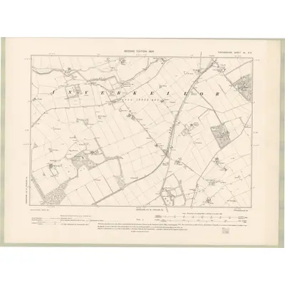 1901 Map of Forfarshire Sheet XL.SE, 1904 Print