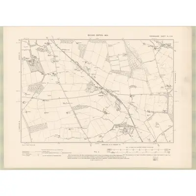 1901 Map of Forfarshire Sheet XL.SW, 1904 Print