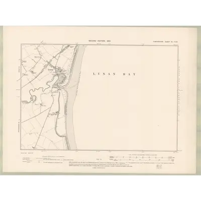 1901 Map of Forfarshire Sheet XLI.NW, 1903 Print