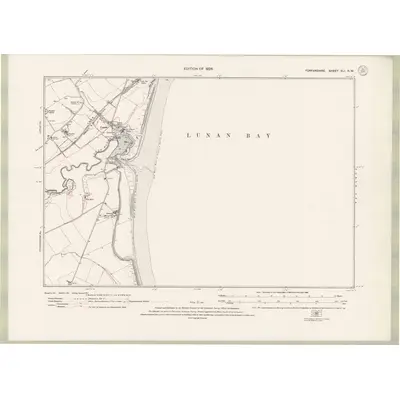 1922 Map of Forfarshire Sheet XLI.NW, 1926 Print