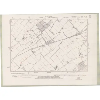 1921 Map of Forfarshire Sheet XLII.SE, 1926 Print