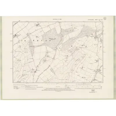 1921 Map of Forfarshire Sheet XLIII.NE, 1926 Print