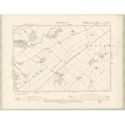1900 Map of Forfarshire Sheet XLIII.NW, 1903 Print