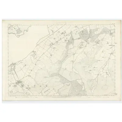 1860 Map of Forfarshire, Sheet XLIII, 1865 Print