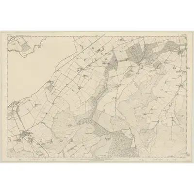 1860 Map of Forfarshire, Sheet XLIII, 1865 Print