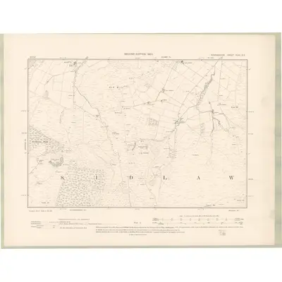 1900 Map of Forfarshire Sheet XLIII.SE, 1903 Print