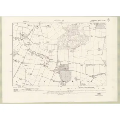 1922 Map of Forfarshire Sheet XLIV.NE, 1926 Print