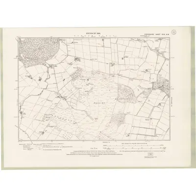 1921 Map of Forfarshire Sheet XLIV.NW, 1926 Print