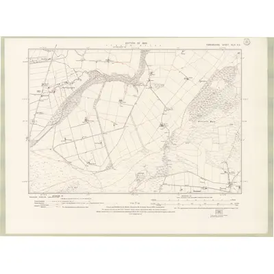 1922 Map of Forfarshire Sheet XLIV.SE, 1926 Print