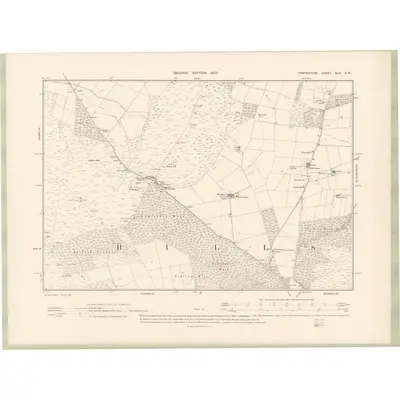 1901 Map of Forfarshire Sheet XLIV.SW, 1903 Print