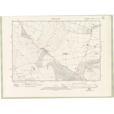 1921 Map of Forfarshire Sheet XLIV.SW, 1926 Print