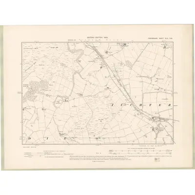 1900 Map of Forfarshire Sheet XLIX.NW, 1902 Print