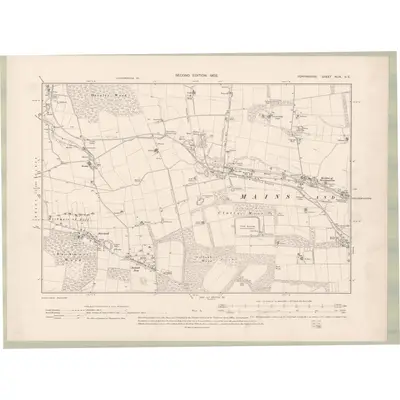 1900 Map of Forfarshire Sheet XLIX.SE, 1903 Print