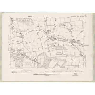 1921 Map of Forfarshire Sheet XLIX.SE, 1926 Print