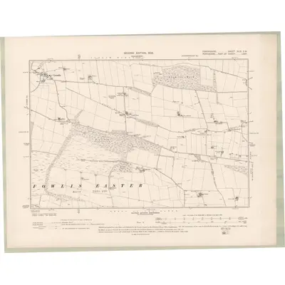 1900 Map of Forfarshire Sheet XLIX.SW, 1902 Print